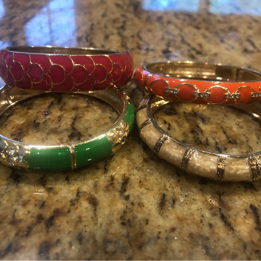 4 Bright Bracelets. Classy and Colorful.